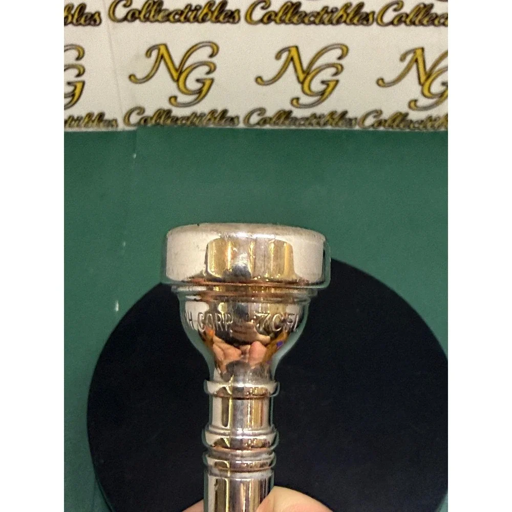 Vincent Bach Corp 7C CornetTrumpet Mouthpiece Silver Plated Brass